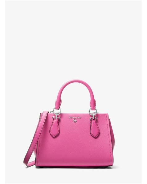 michael kors marilyn pink|Marilyn Small Saffiano Leather Crossbody Bag.